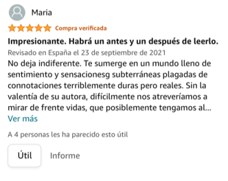 No deja indiferente. Te sumerge en un mundo lleno de sentimiento y sensacionesg subterráneas plagadas de connotaciones terriblemente duras pero reales. Sin la valentía de su autora, difícilmente nos atreveríamos a mirar de frente vidas, que posiblemente tengamos al lado. .
Totalmente fascinante como trata todas ellos adentrándose de frente y sin miramientos. Consigue llegar hasta lo más profundo de los sentimientos del lector.
Totalmente recomendable.